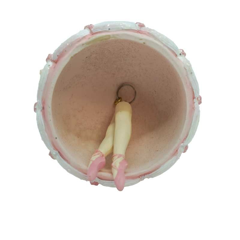 Dama da Ballo Natalizia in Resina H.13 cm 2 Colori