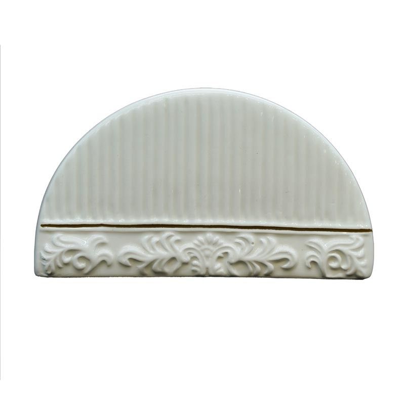 Porta Tovaglioli in Ceramica Bianca con Renna H.7 cm