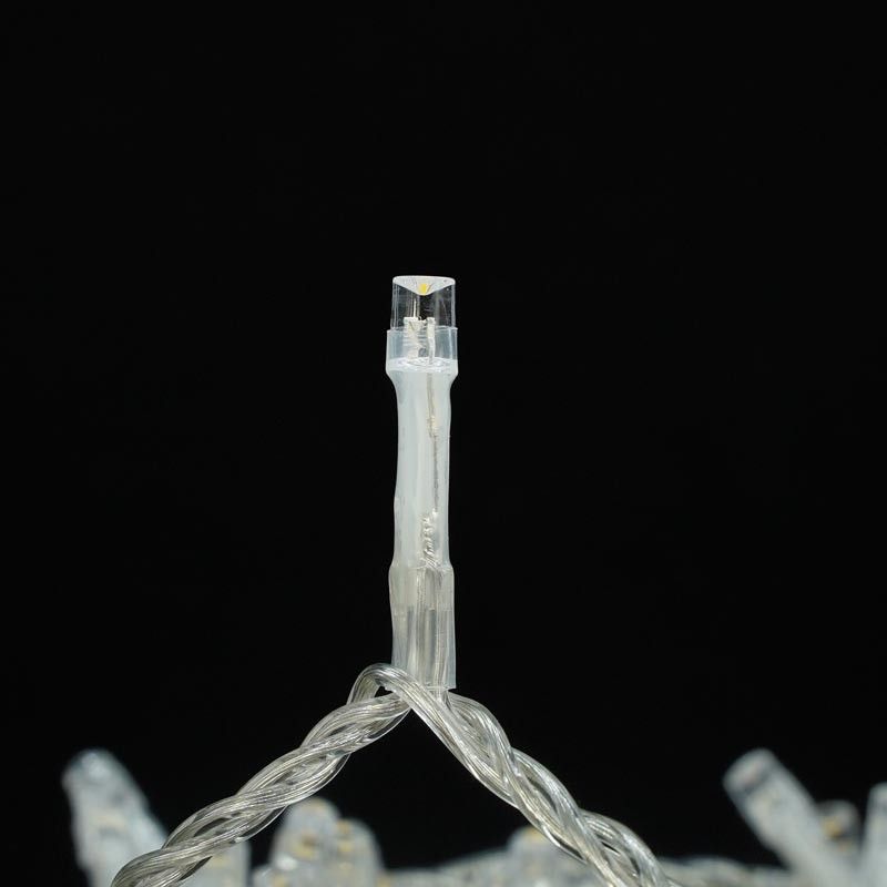 Catena Memory Control con 700 Luci Led Bianco Caldo con Cavo Trasparente 35 metri, Uso Esterno