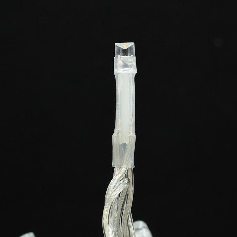 Catena Memory Control con 1000 Luci Led Bianco Caldo con Cavo Trasparente 50 metri, Uso Esterno