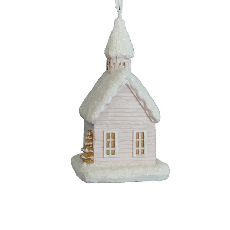 Casetta Natalizia in Resina H.10 cm 2 Colori