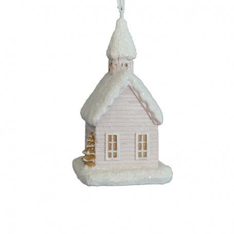 Casetta Natalizia in Resina H.10 cm 2 Colori