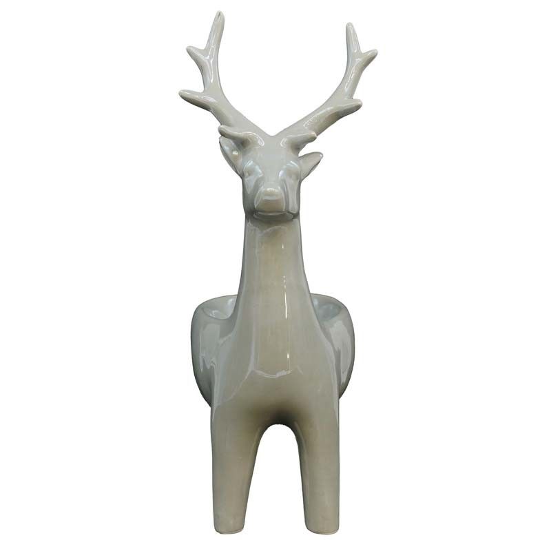 Renna con Contenitore 2 Colori H.24 cm