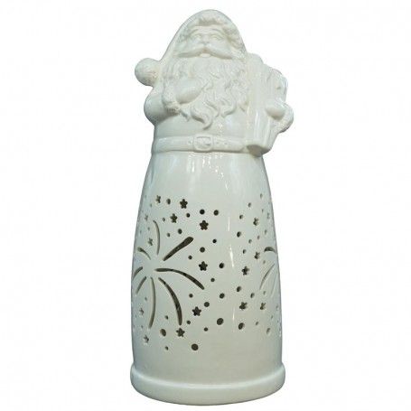 Babbo Natale in Porcellana con Led H.31 cm