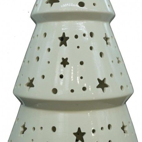 Alberello in Porcellana con Led H.23 cm