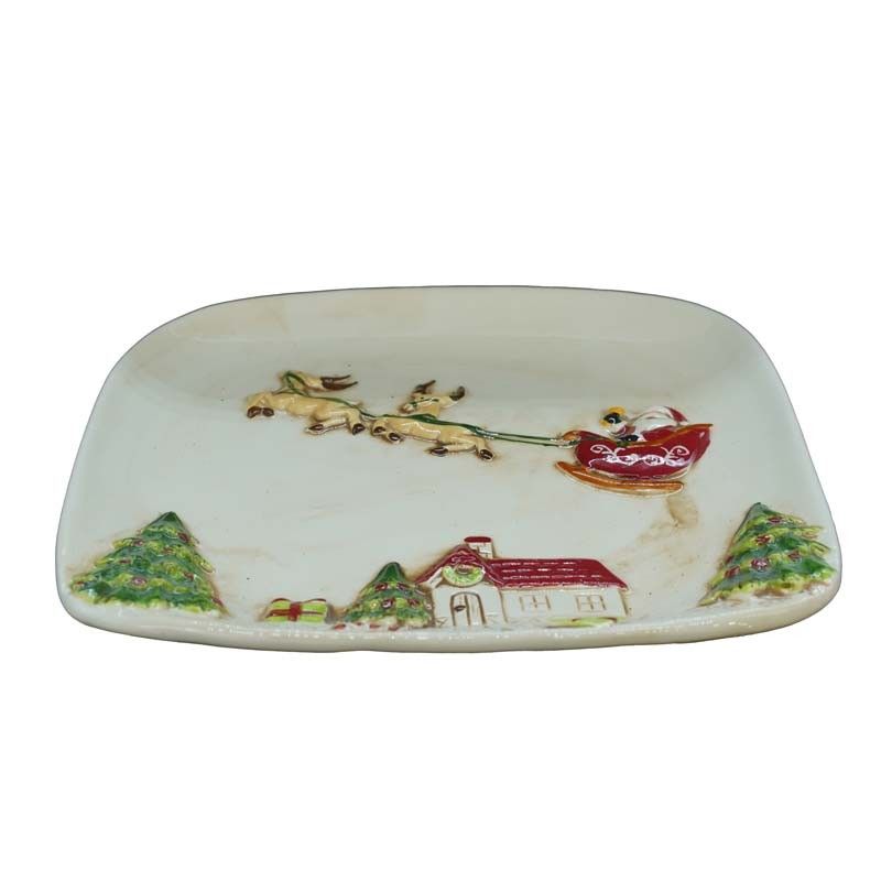 Piatto Grande in Ceramica Bianco