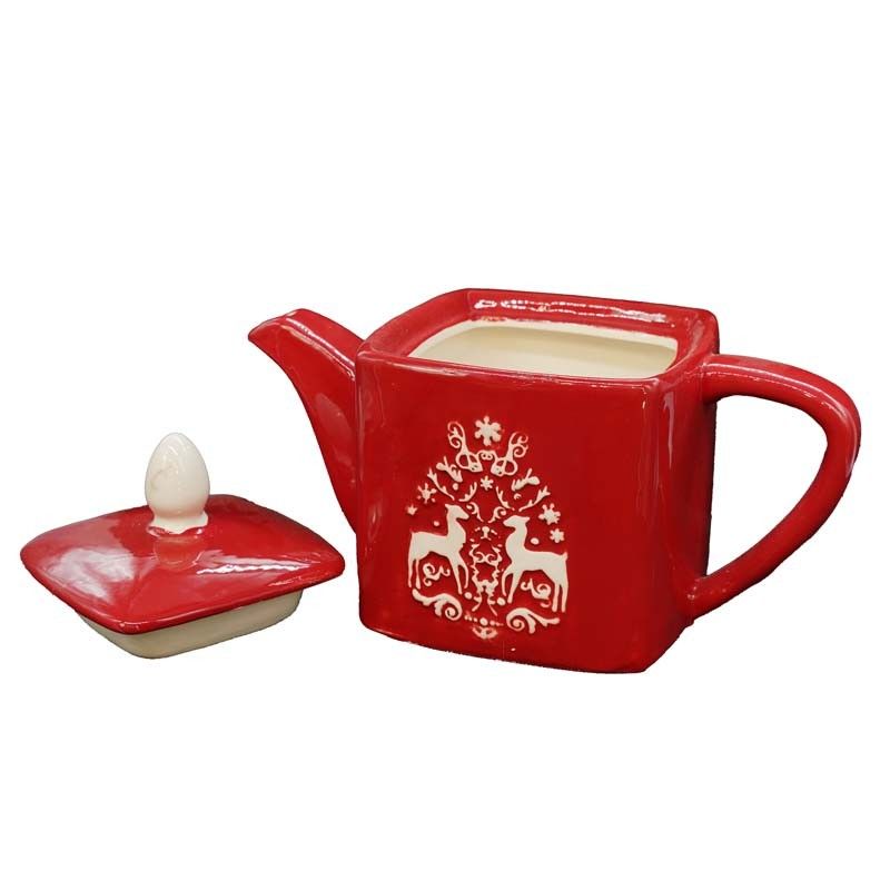 Teiera in Ceramica Rossa