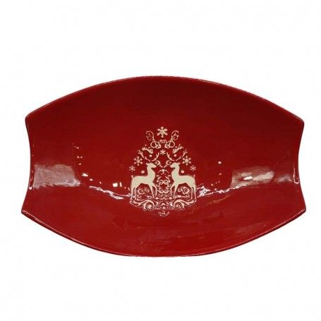 Alzata in Ceramica Rossa