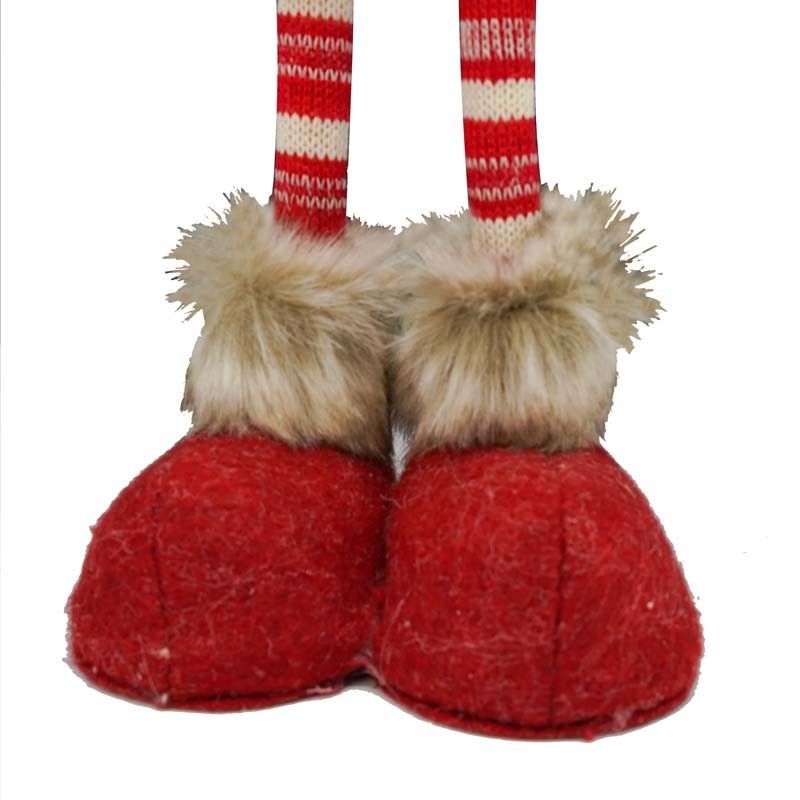 Renna Natalizia in Piedi 2 Colori Bianca/Rossa H.63 cm