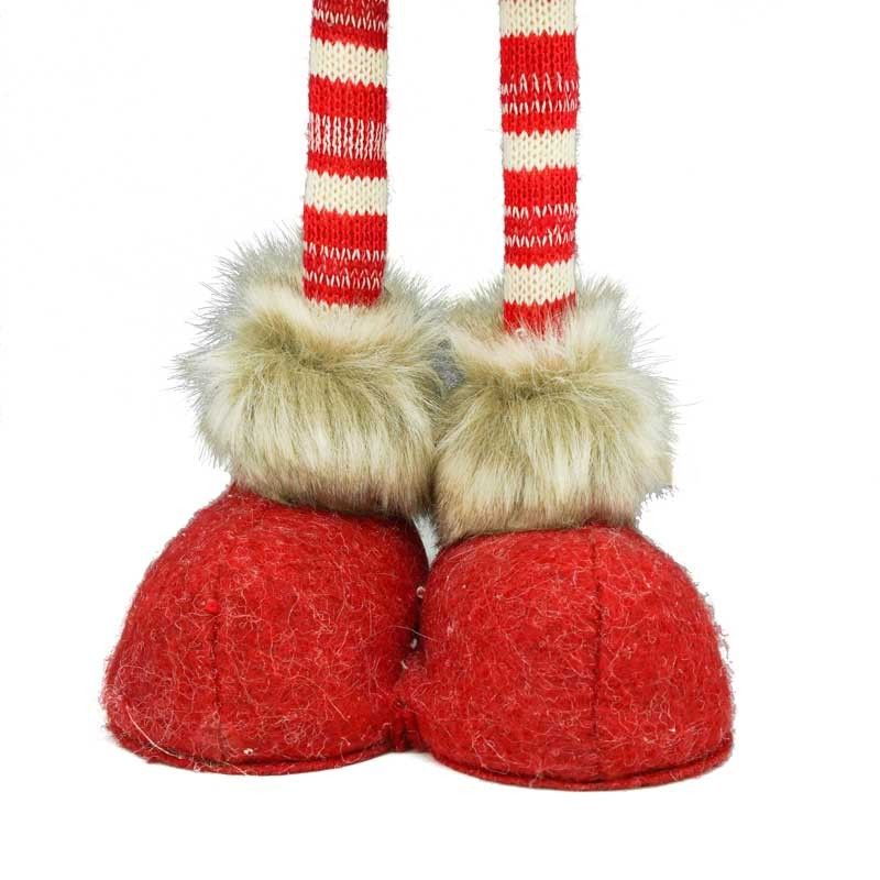 Renna Natalizia in Piedi 2 Colori Bianca/Rossa H.63 cm