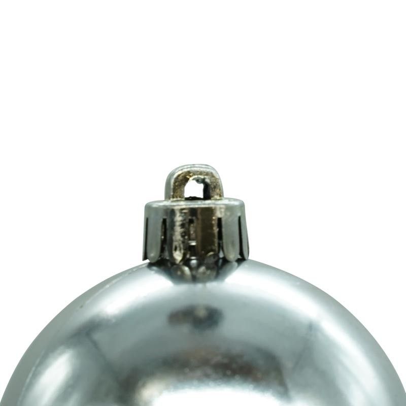 Palle di Natale in Plastica Lucide D.6 cm Confezione da 24 Pz