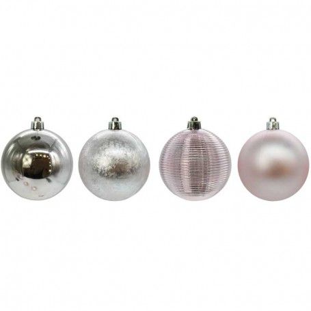 Palle di Natale in Plastica D.8 cm Confezione da 16 PZ