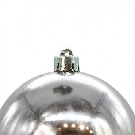 Palle di Natale in Plastica Lucide D.10 cm Confezione da 6 Pz