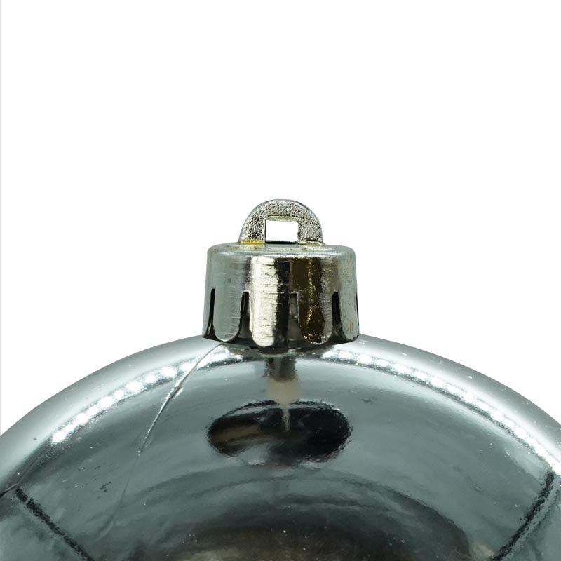 Palle di Natale in Plastica Lucide D.10 cm Confezione da 6 Pz