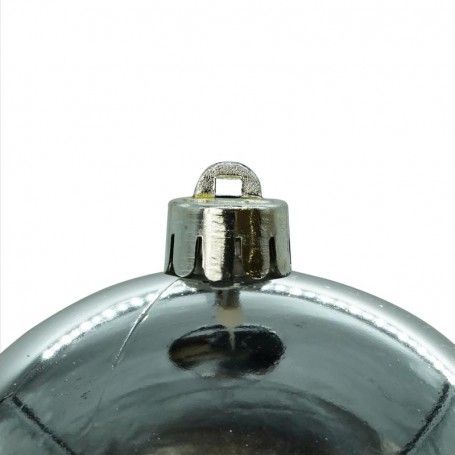 Palle di Natale in Plastica Lucide D.10 cm Confezione da 6 Pz