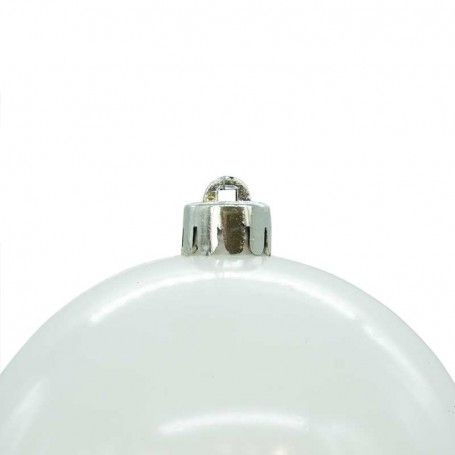 Palle di Natale in Plastica Lucide D.10 cm Confezione da 6 Pz