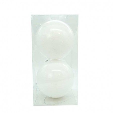 Palle di Natale in Plastica Lucide D.15 cm Confezione da 2 Pezzi