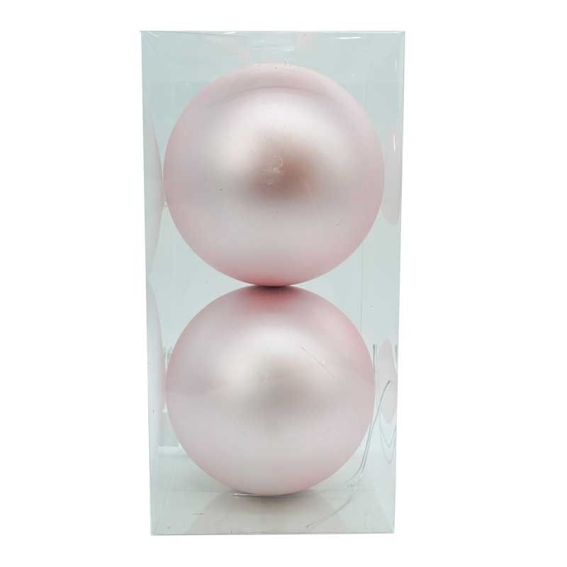 Palle di Natale in Plastica Opache D.15 cm Confezione da 2 Pz