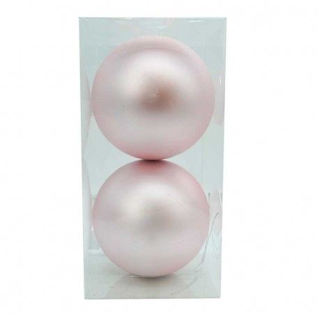 Palle di Natale in Plastica Opache D.15 cm Confezione da 2 Pz