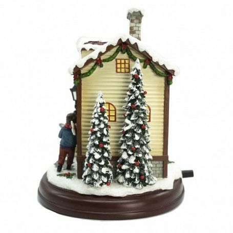 Negozio di Giocattoli in Resina con Bimbi in Movimento H.23,5 cm