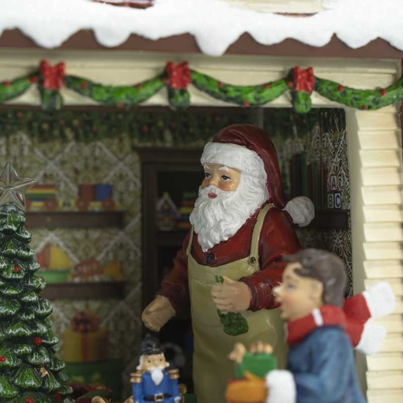 Negozio di Giocattoli in Resina con Bimbi in Movimento H.23,5 cm