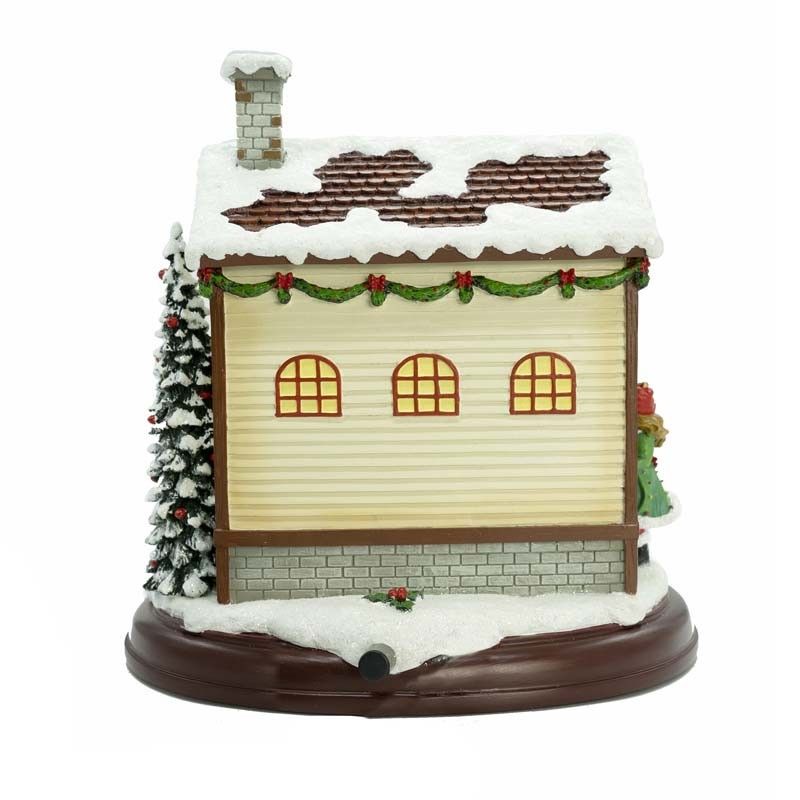 Negozio di Giocattoli in Resina con Bimbi in Movimento H.23,5 cm