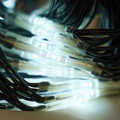 Mantello con 195 Luci Led Bianco Freddo con Controller 8 Giochi