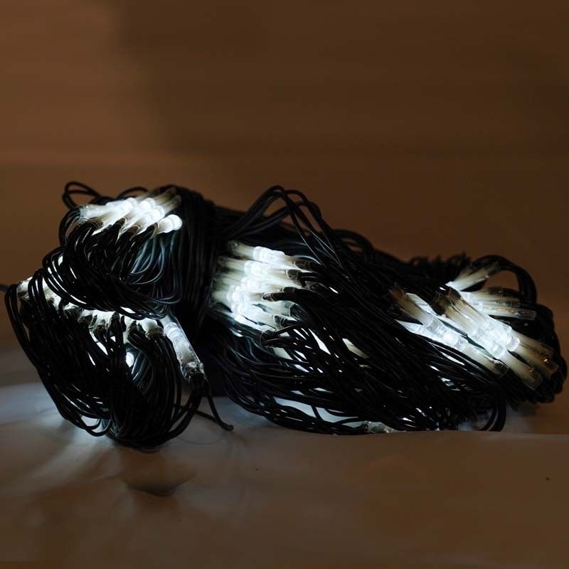 Mantello con 195 Luci Led Bianco Freddo con Controller 8 Giochi