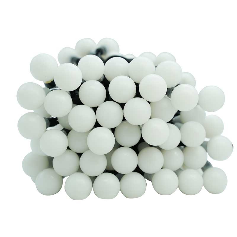 Catena con 100 Luci Led Tonde Bianco Freddo, Uso Esterno, 10 metri, Connettibile