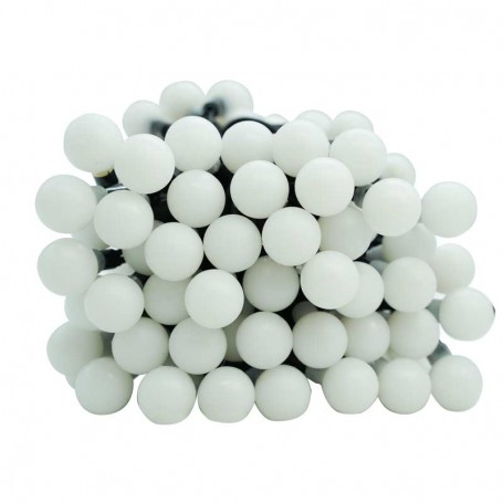 Catena con 100 Luci Led Tonde Bianco Freddo, Uso Esterno, 10 metri, Connettibile
