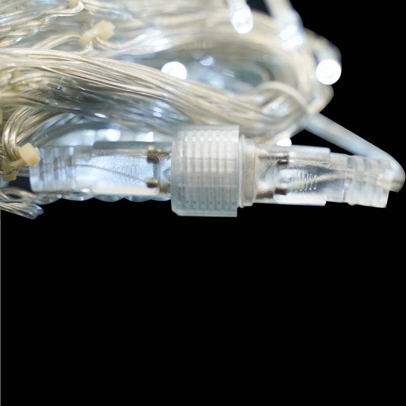 Pioggia di Luci Led Bianco Freddo Memory Control