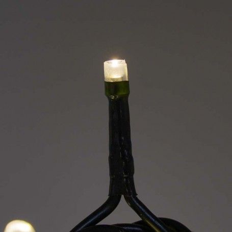 Minilucciole 100 Luci Led Bianco Caldo con Controller 8 Giochi 5 metri Uso Interno