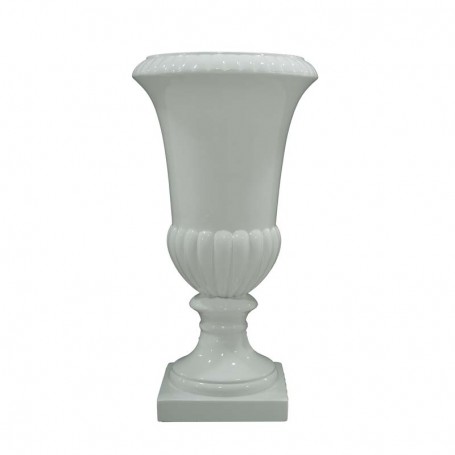 Vaso Decorativo in Vetroresina Bianco, per Interni ed Esterni 3 Misure