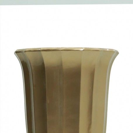 Vaso in Vetroresina Oro con Piedistallo H.91 cm