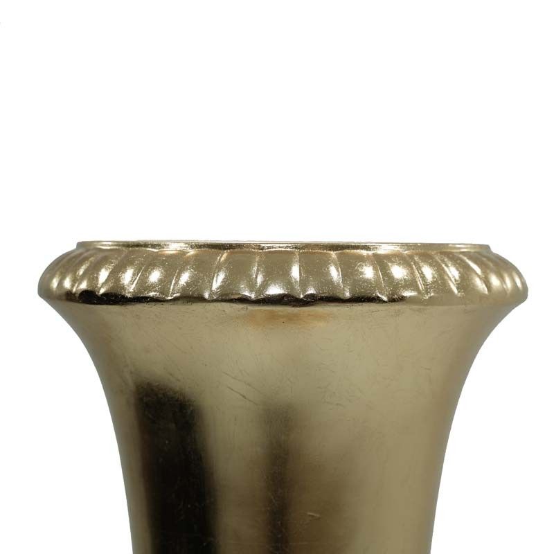 Vaso Decorativo in Vetroresina Oro, per Interni ed Esterni