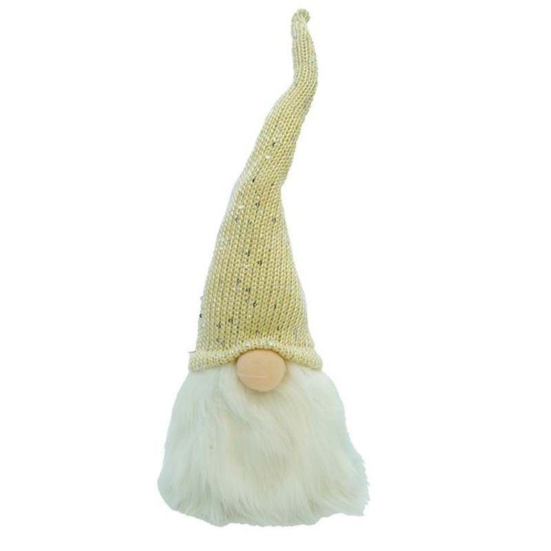 Testa di Gnomo Natalizie Beige/Rosa H.56 cm