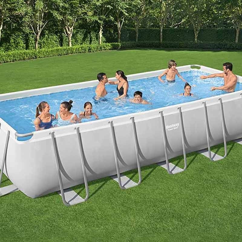 Piscina Power Steel Rettangolare 640x274x132 cm - Bestway 5612B
