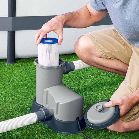 Pompa Filtro a Cartuccia Tipo III Bestway 58389 - Flusso Acqua 5.678 l/h - Flusso Sistema 3.974 l/h