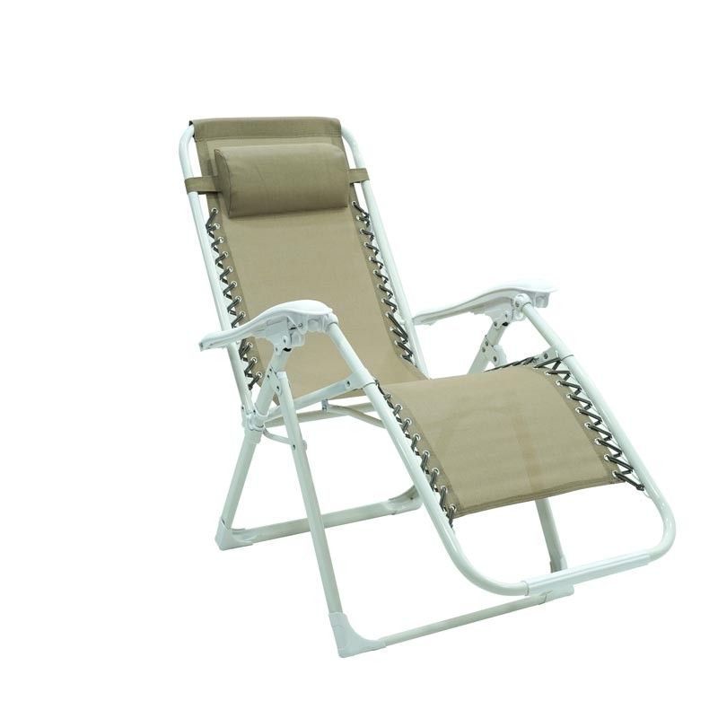 Poltrona Relax in Acciaio Bianca e Tortora Ariel