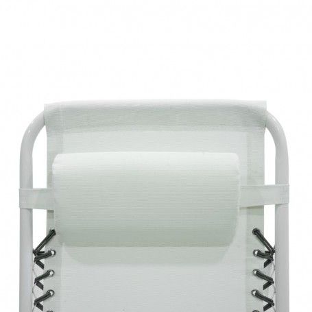 Poltrona Relax in Acciaio Bianca Ariel