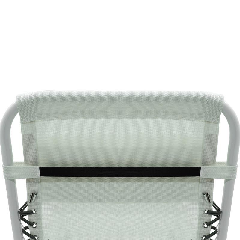 Poltrona Relax in Acciaio Bianca Ariel