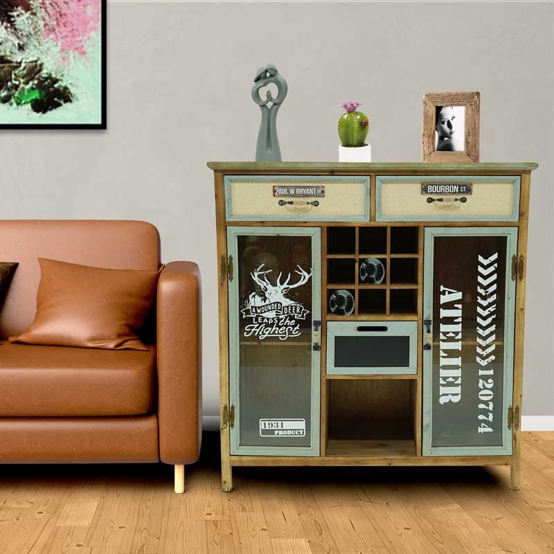 Mobile Vetrinetta Vintage H.113 cm