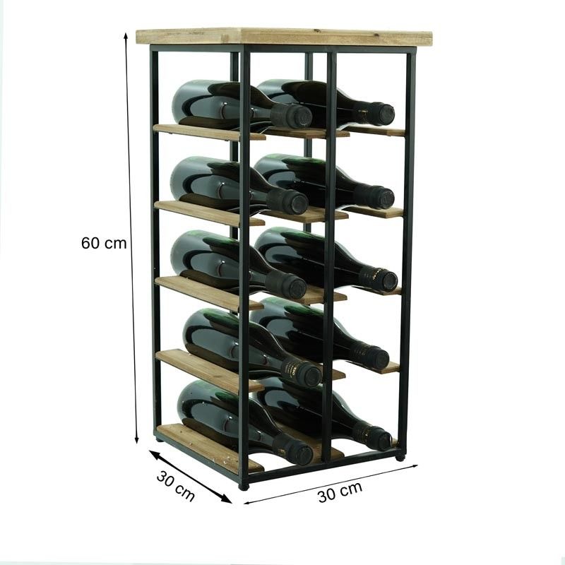 Portabottiglie Stile Industrial Joy