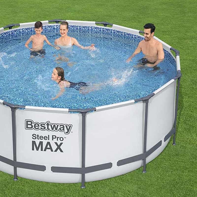 Piscina Steel Pro Max 366x122 cm con Filtro a Cartuccia - Bestway 56420