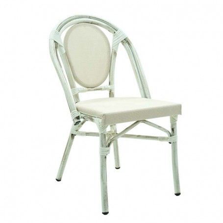 Sedia in Alluminio Effetto Bamboo