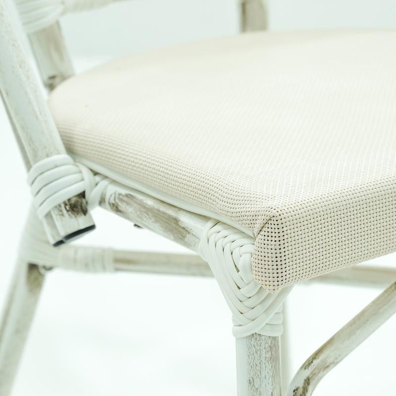 Sedia in Alluminio Effetto Bamboo