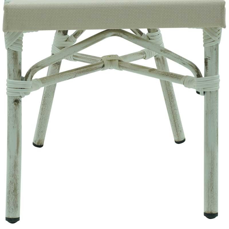 Sedia in Alluminio Effetto Bamboo