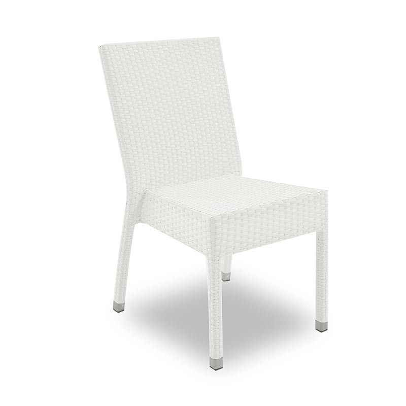 Tavolo da Giardino in Alluminio Bianco