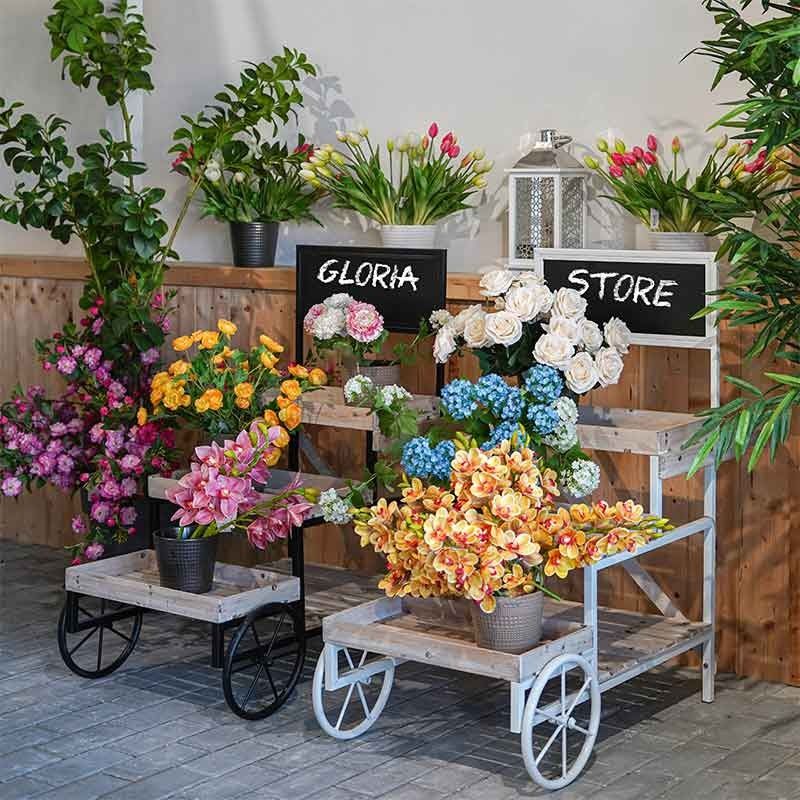 Carretto Espositore Draco White H.103 cm