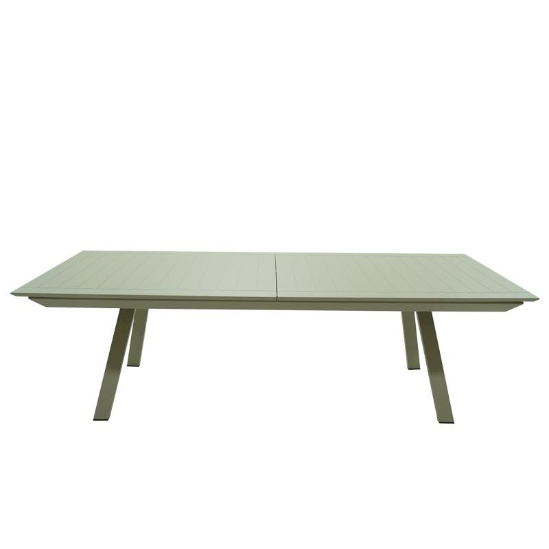 Tavolo Rettangolare Allungabile in Alluminio Champagne | Didone